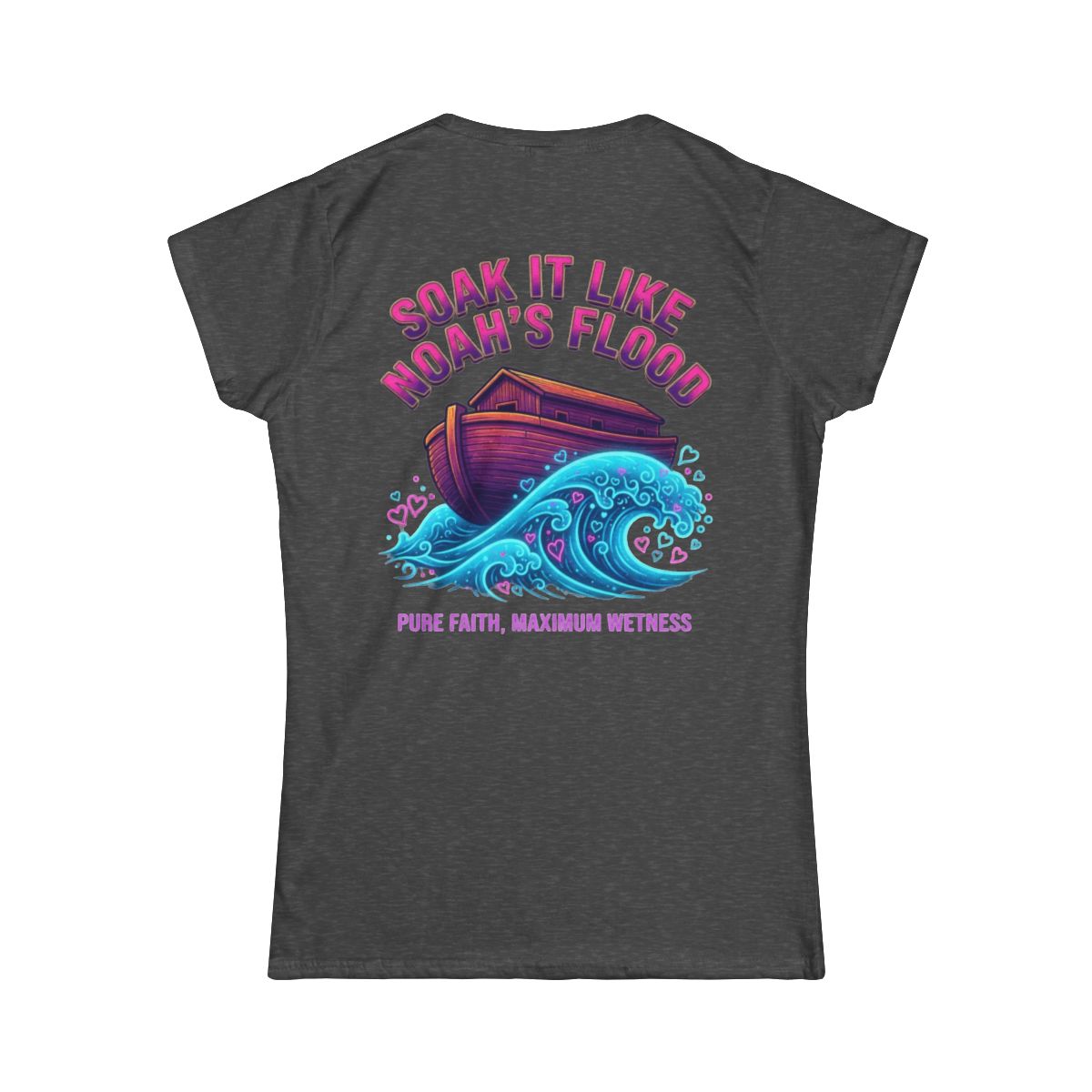 Color: Dark Heather | Good Book Series Soak it Like Noah's Flood Women's Tee