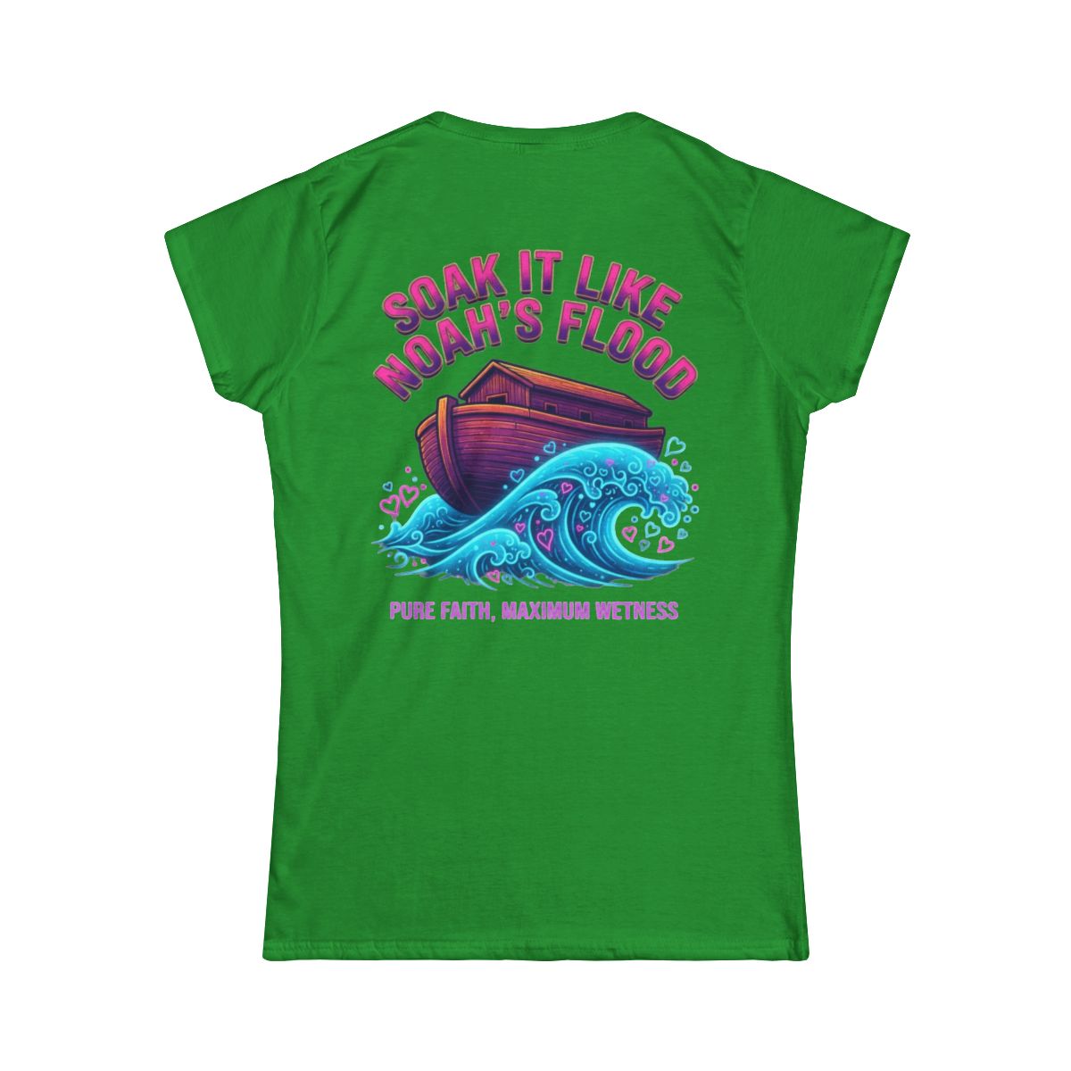 Color: Irish Green | Good Book Series Soak it Like Noah's Flood Women's Tee