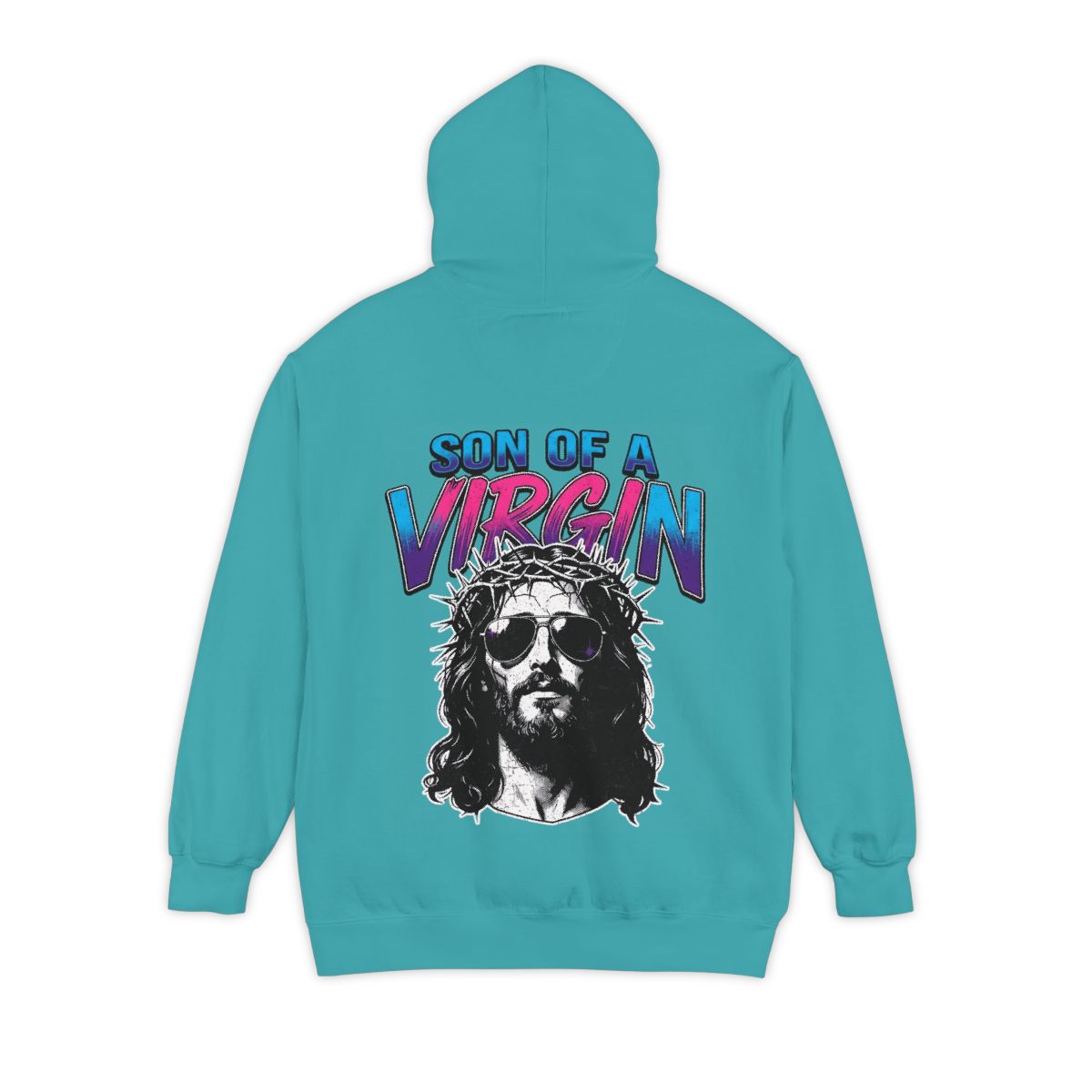 Color: Seafoam | Good Book Series - Son of A Virgin Garment-Dyed Hoodie