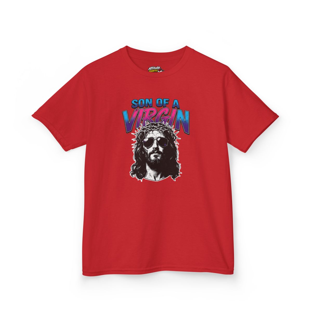 Color: Red | Good Book Series - Son of A Virgin Kids Tee