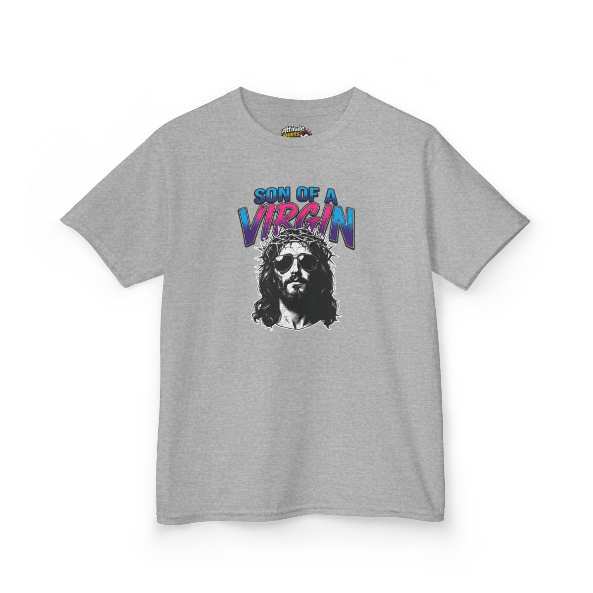 Color: Sport Grey | Good Book Series - Son of A Virgin Kids Tee