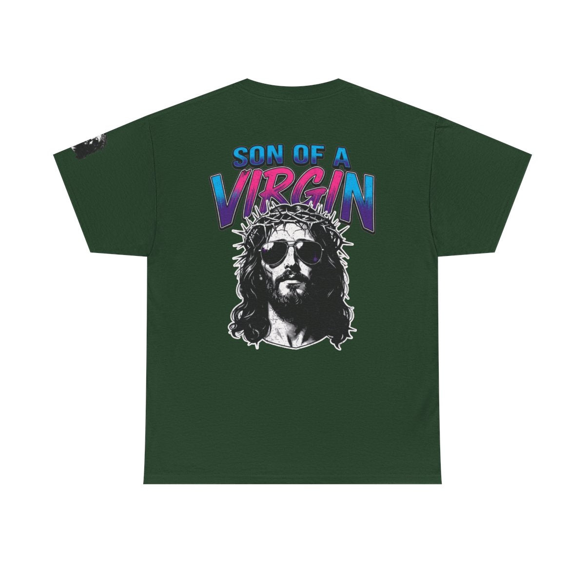 Color: Forest Green | Good Book Series - Son of A Virgin Premium Graphic Tee