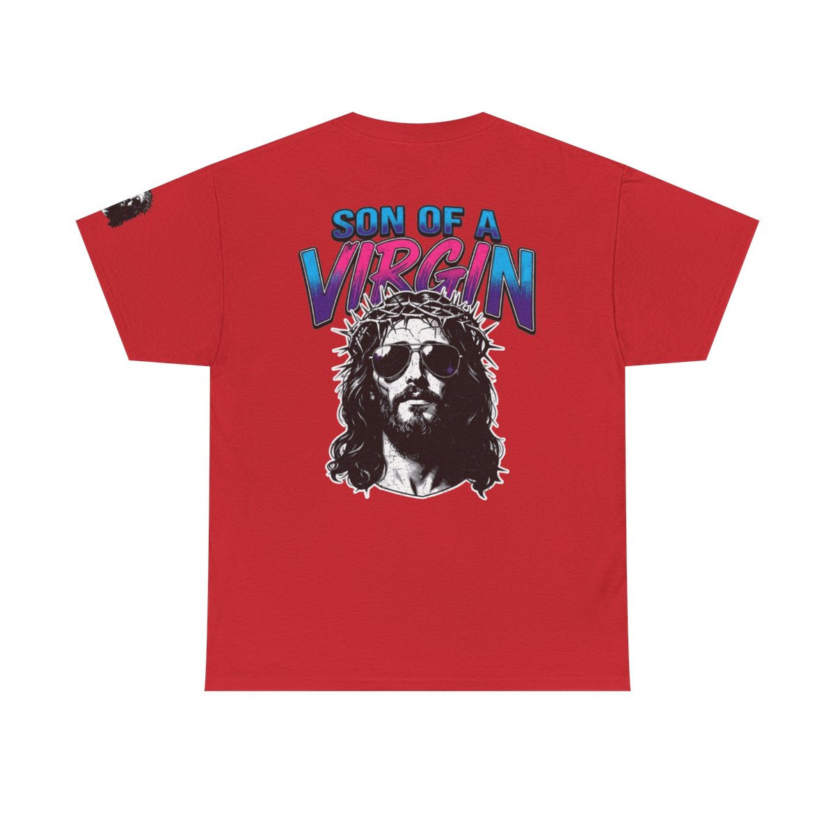 Color: Red | Good Book Series - Son of A Virgin Premium Graphic Tee