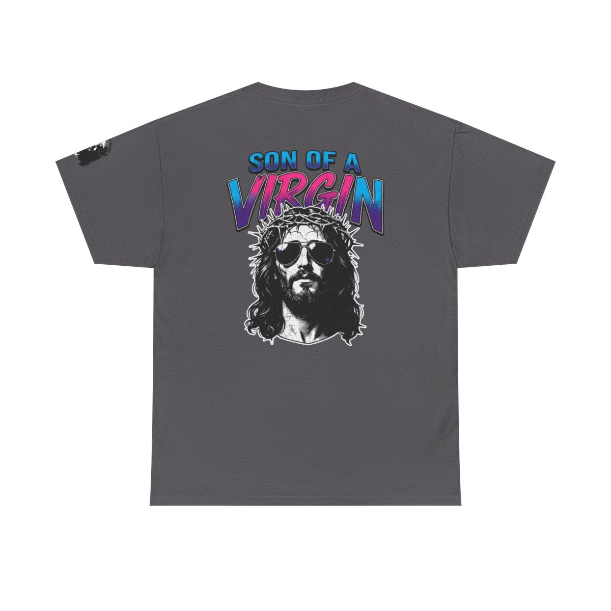 Color: Charcoal | Good Book Series - Son of A Virgin Premium Graphic Tee