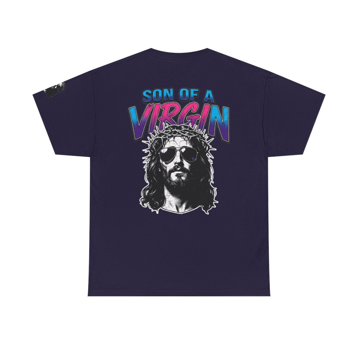 Color: Blackberry | Good Book Series - Son of A Virgin Premium Graphic Tee