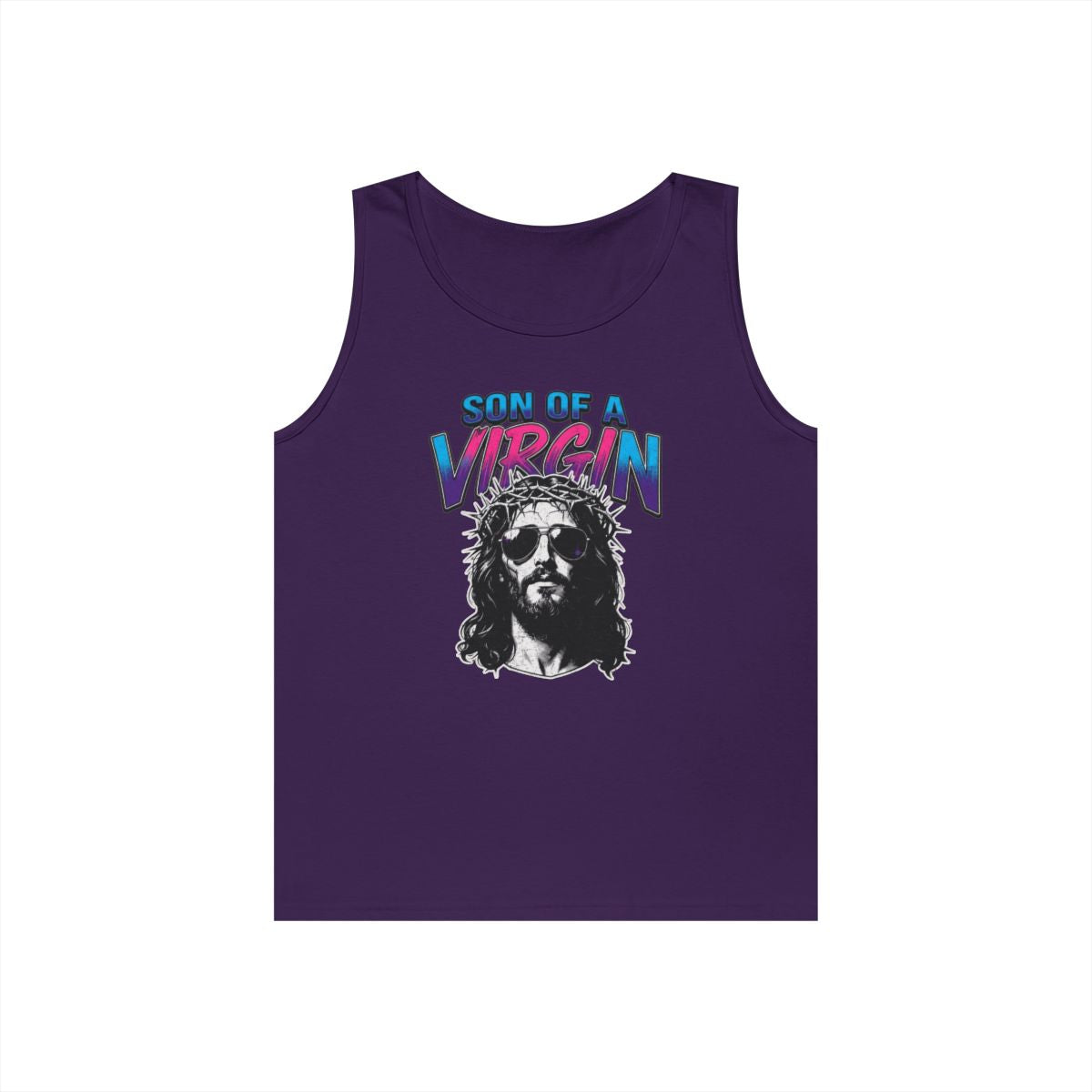 Color: Purple | Good Book Series - Son of A Virgin Tank Top