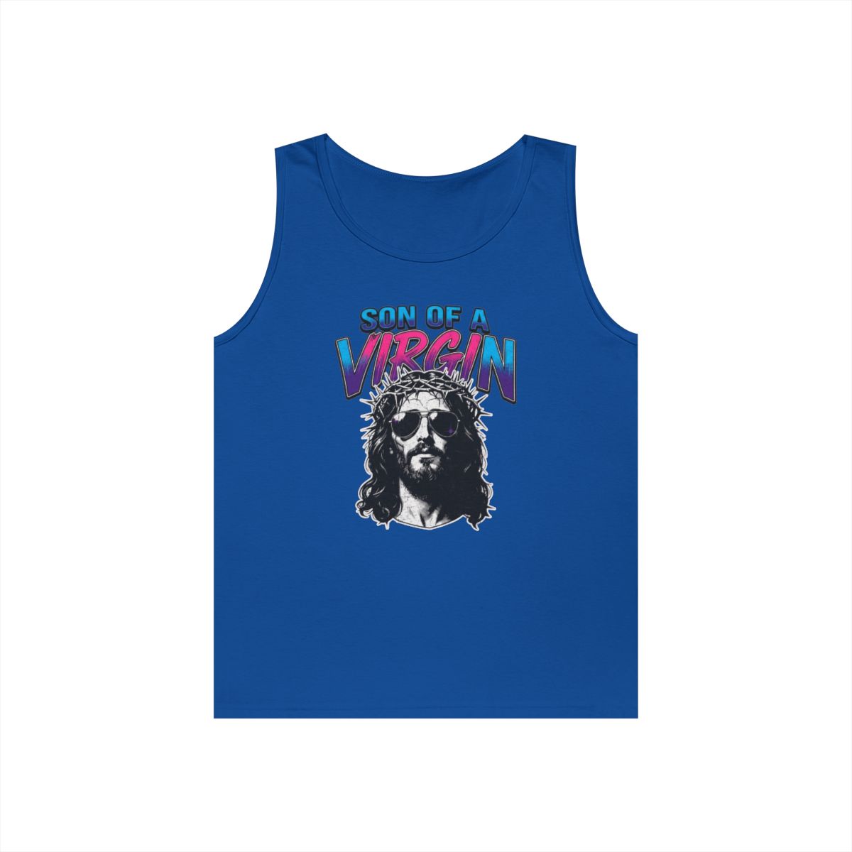 Color: Royal | Good Book Series - Son of A Virgin Tank Top