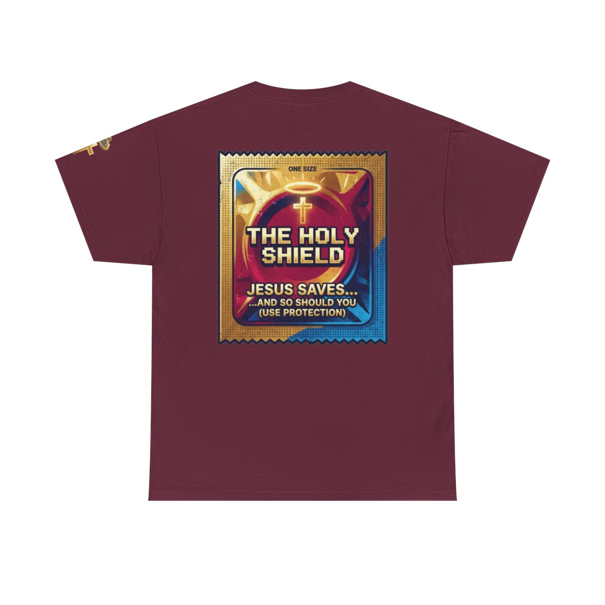 Color: Maroon | Good Book Series The Holy Shield Premium Graphic Tee