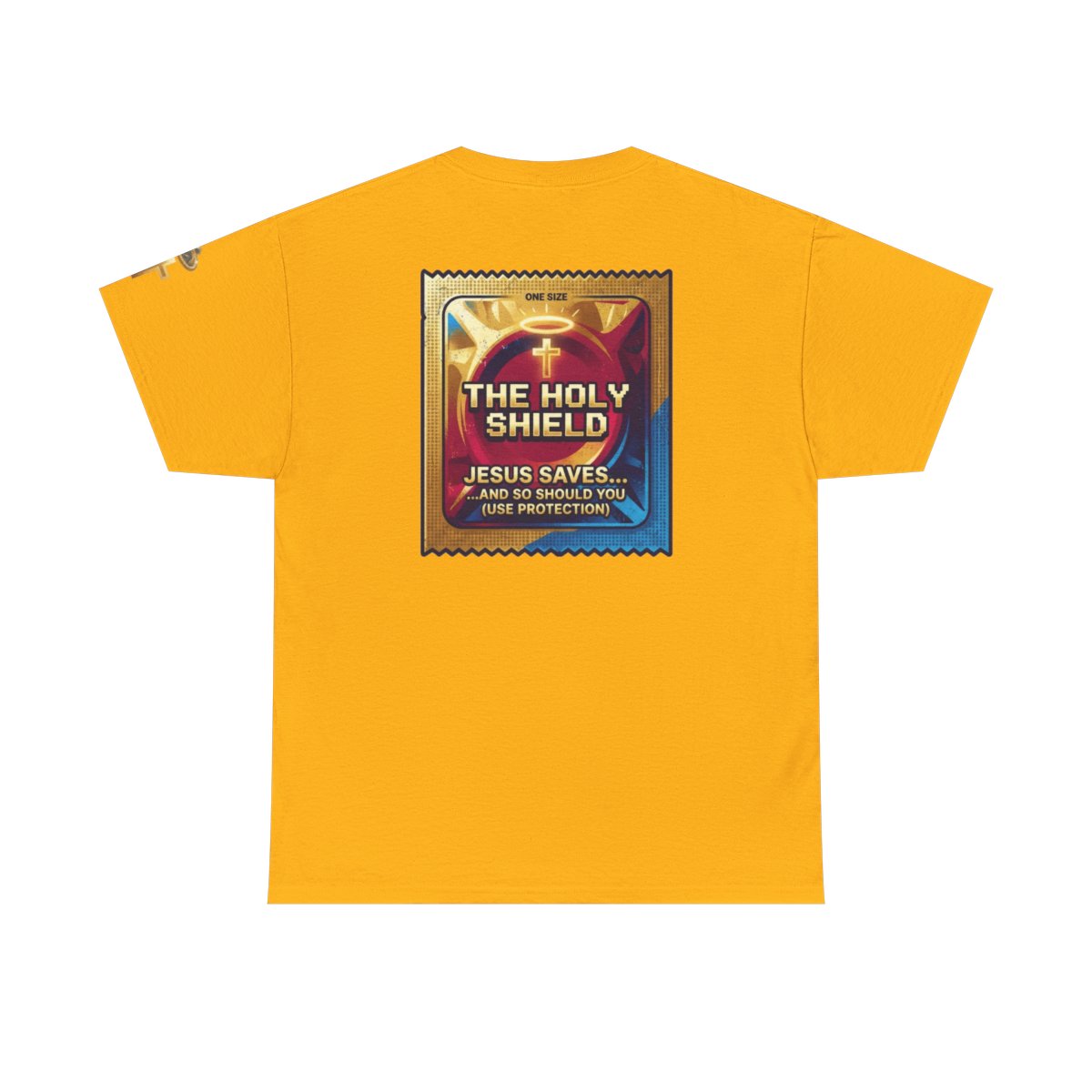 Color: Gold | Good Book Series The Holy Shield Premium Graphic Tee