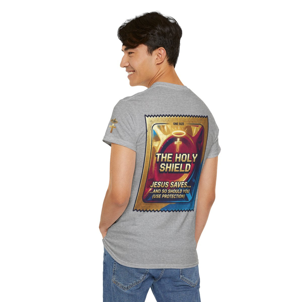 Color: Sport Grey | Good Book Series The Holy Shield Premium Graphic Tee