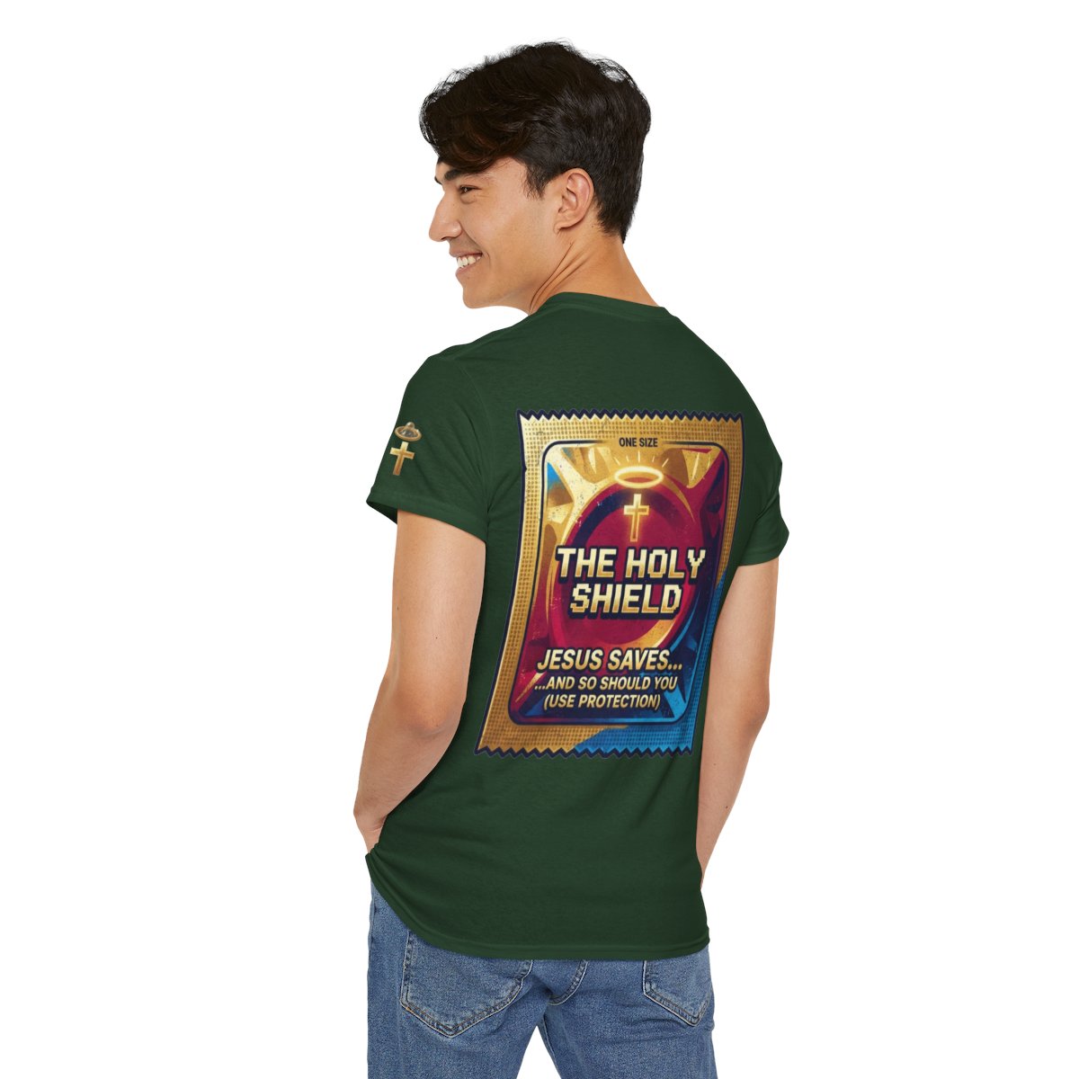 Color: Forest Green | Good Book Series The Holy Shield Premium Graphic Tee