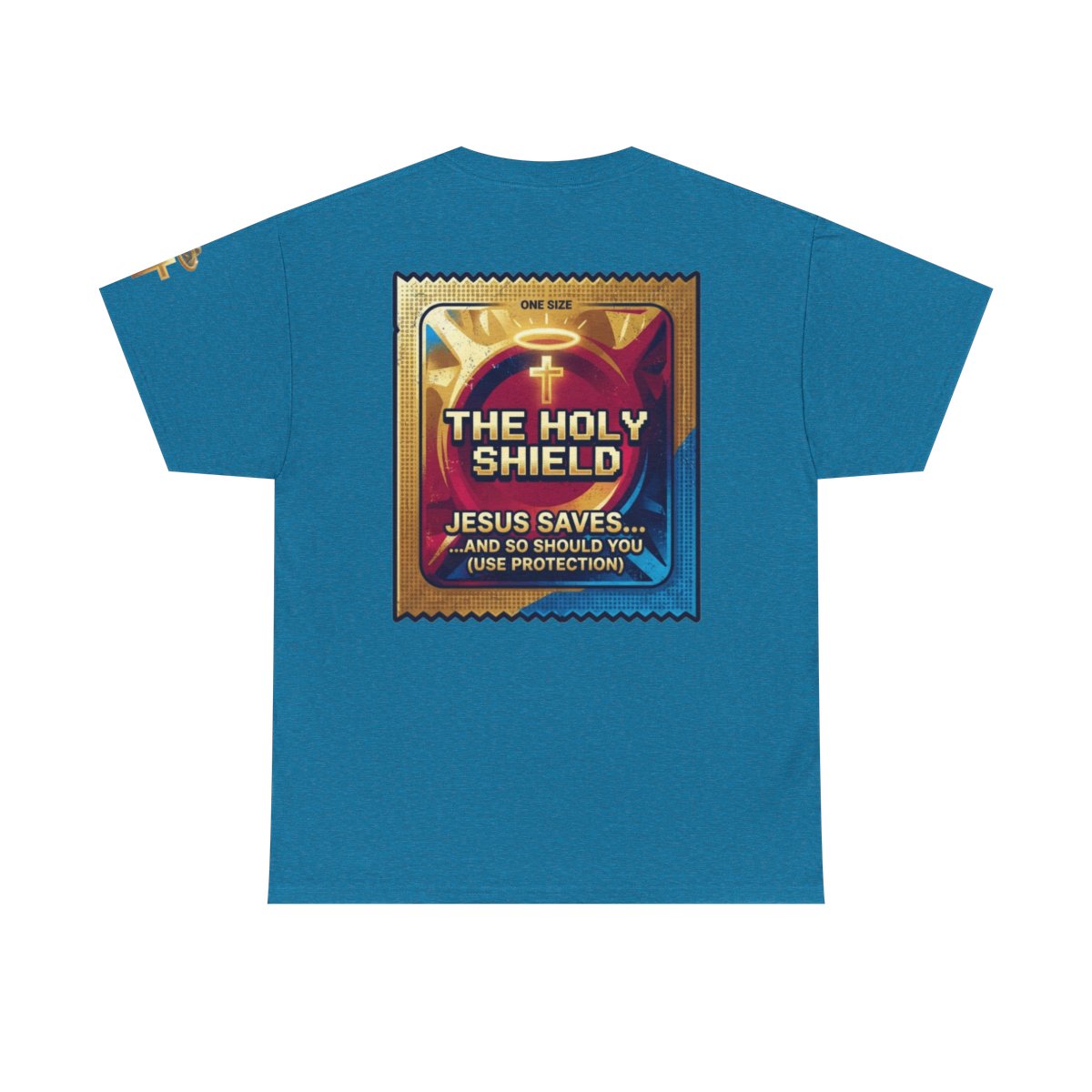 Color: Antique Sapphire | Good Book Series The Holy Shield Premium Graphic Tee