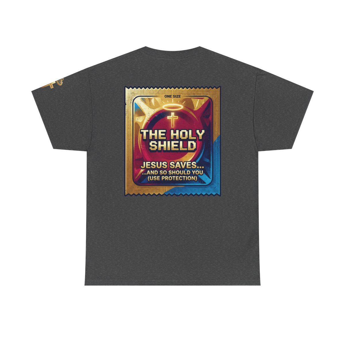 Color: Dark Heather | Good Book Series The Holy Shield Premium Graphic Tee