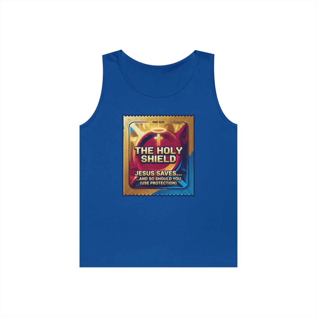 Color: Royal | Good Book Series The Holy Shield Tank Top