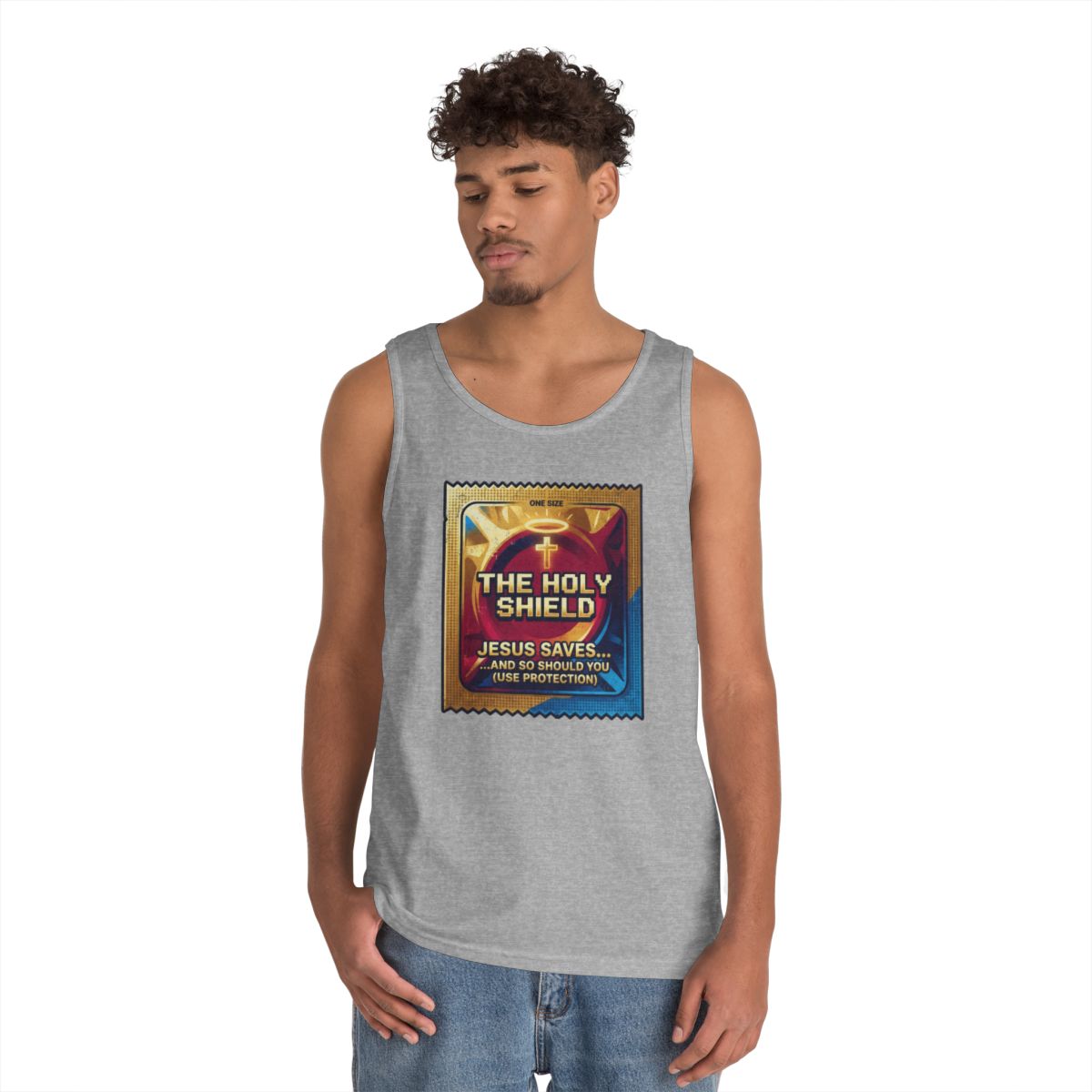 Color: Sport Grey | Good Book Series The Holy Shield Tank Top