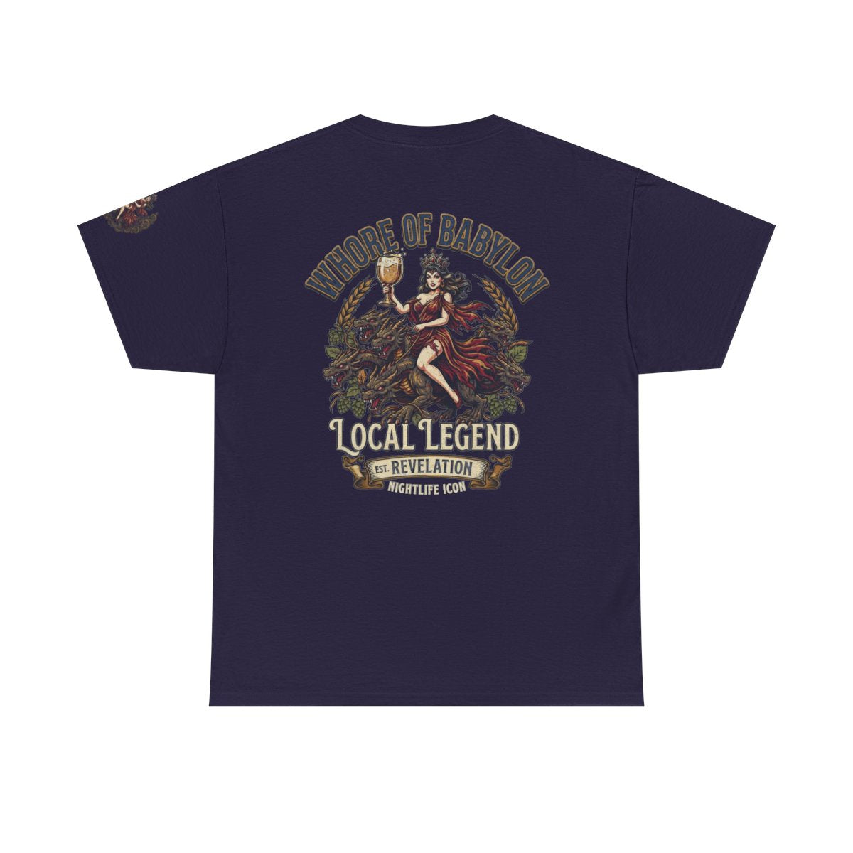 Color: Blackberry | Good Book Series Whore of Babylon Premium Graphic Tee