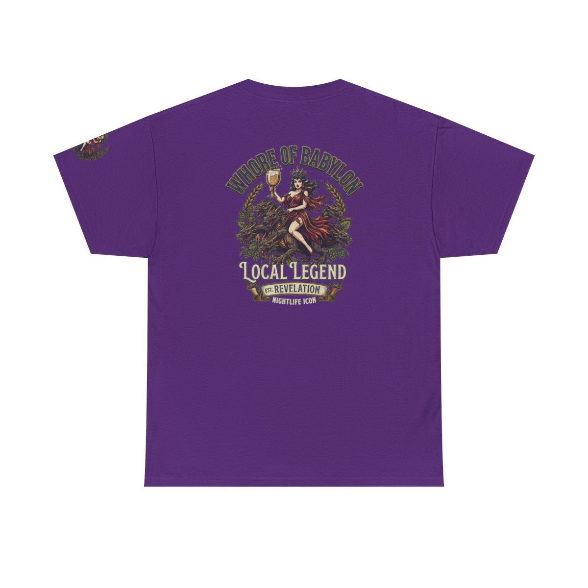 Color: Purple | Good Book Series Whore of Babylon Premium Graphic Tee