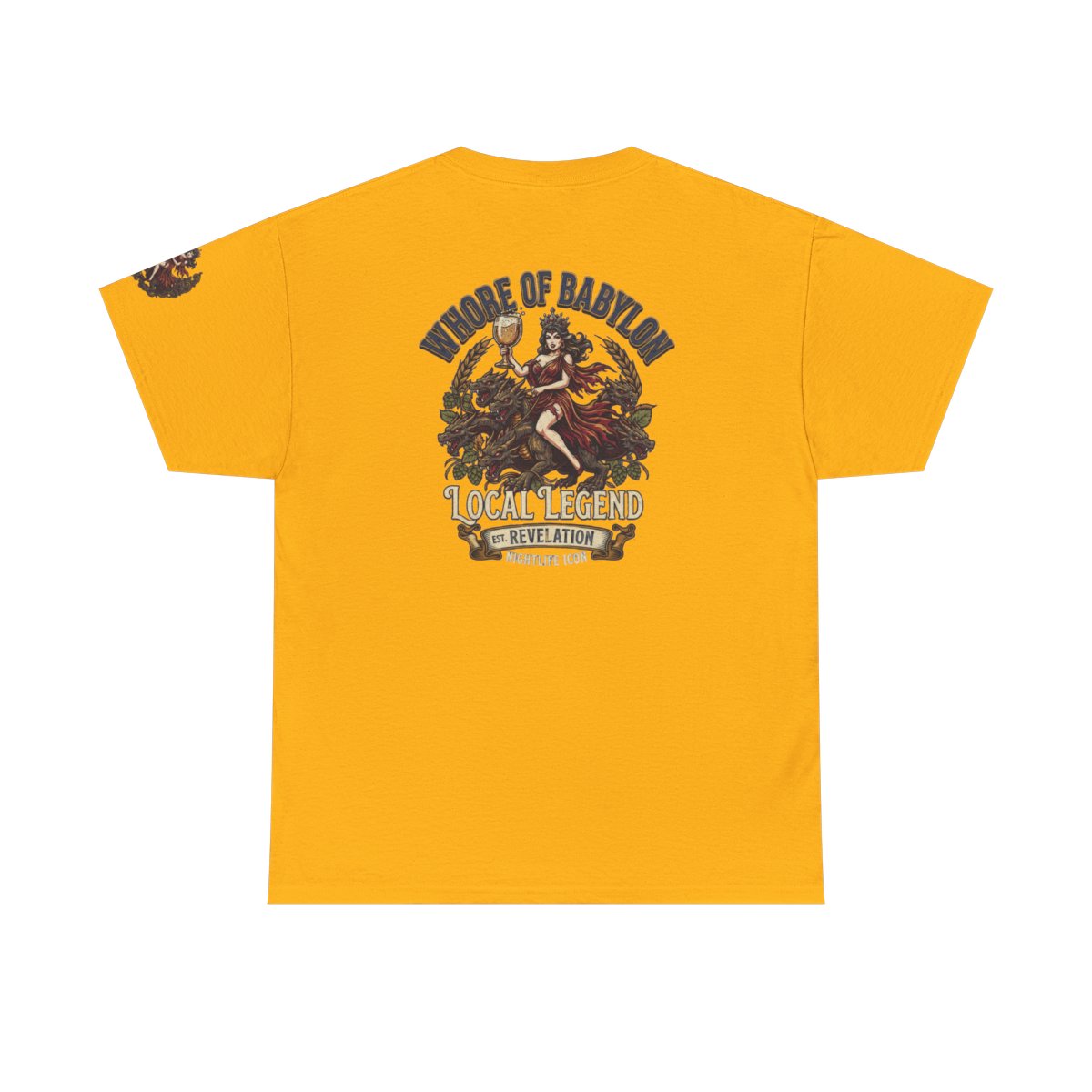 Color: Gold | Good Book Series Whore of Babylon Premium Graphic Tee