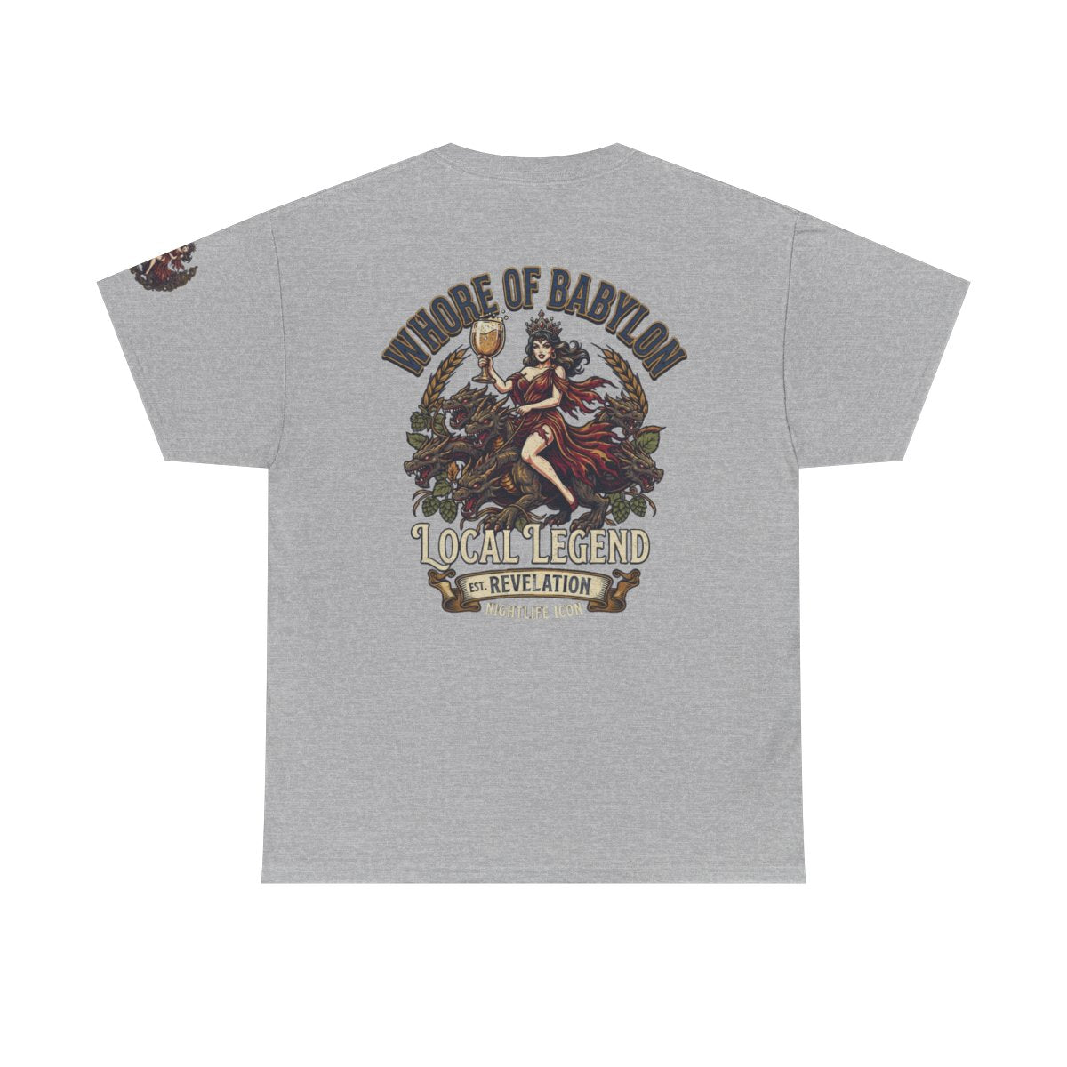 Color: Sport Grey | Good Book Series Whore of Babylon Premium Graphic Tee