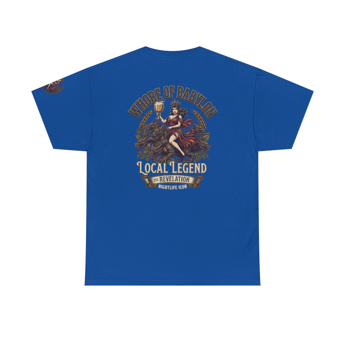 Color: Royal | Good Book Series Whore of Babylon Premium Graphic Tee