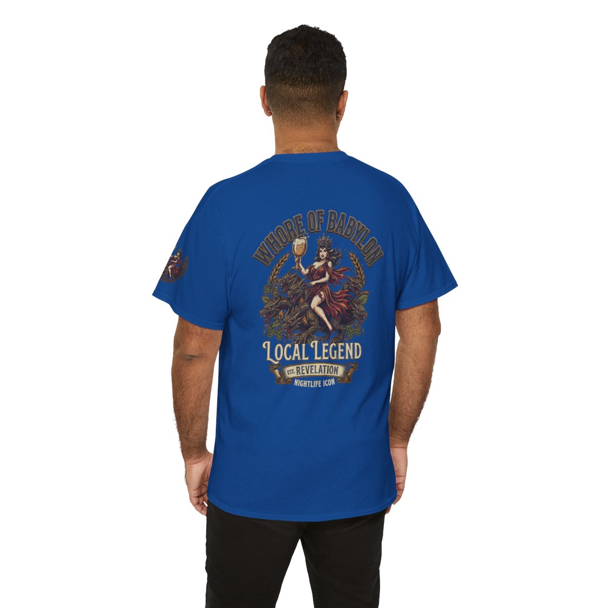 Color: Royal | Good Book Series Whore of Babylon Premium Graphic Tee