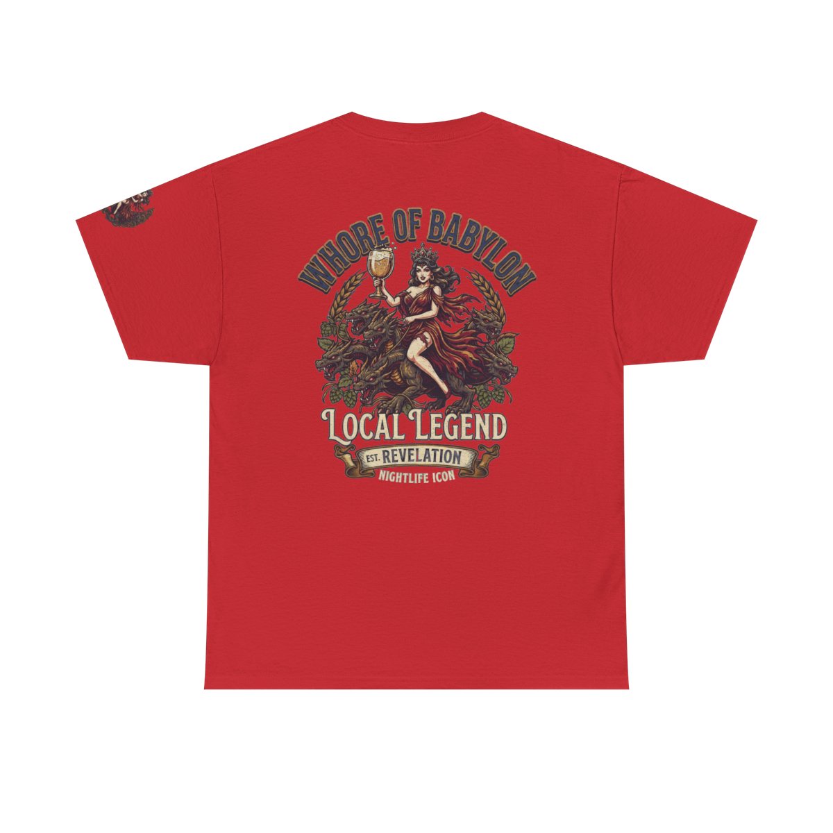Color: Red | Good Book Series Whore of Babylon Premium Graphic Tee
