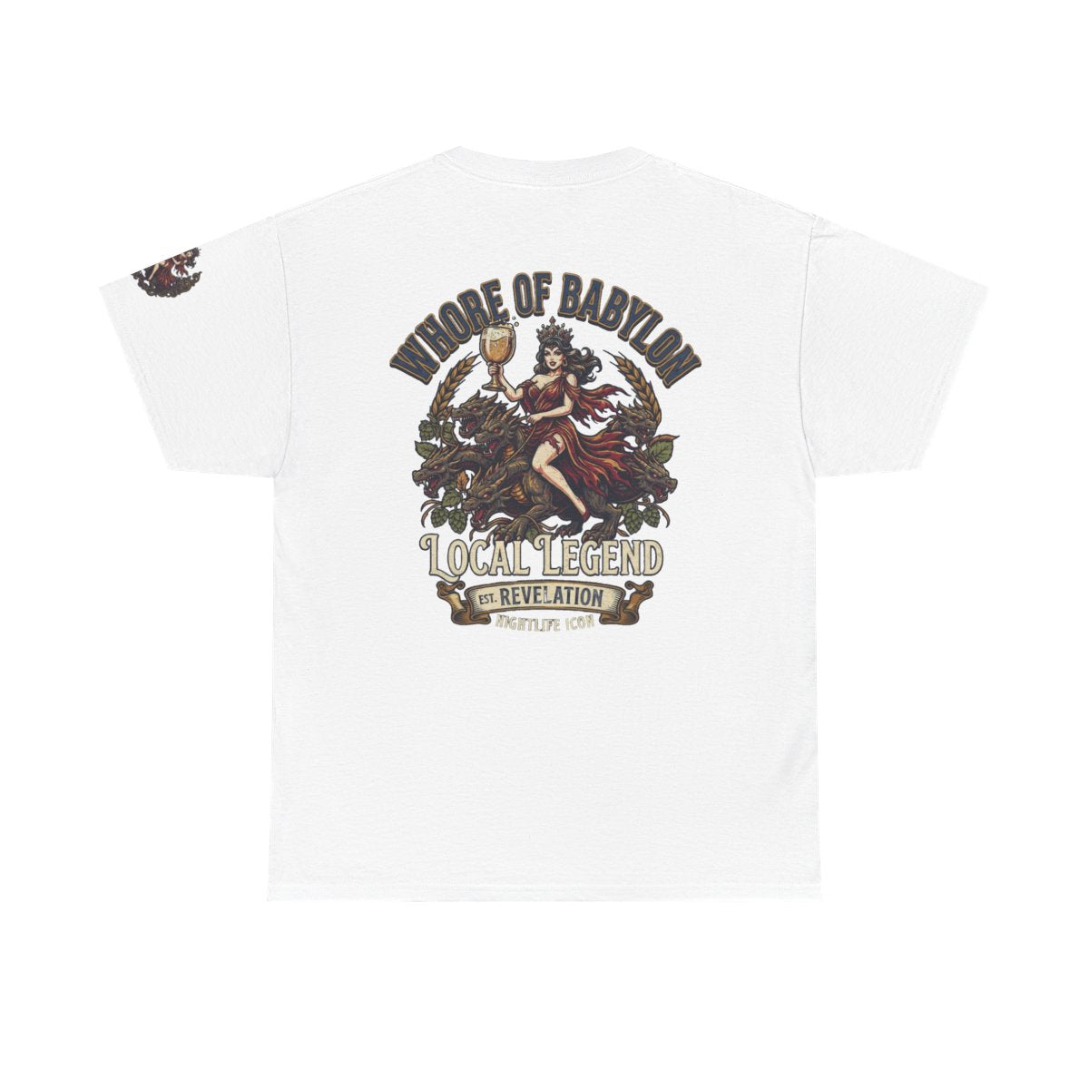 Color: White | Good Book Series Whore of Babylon Premium Graphic Tee