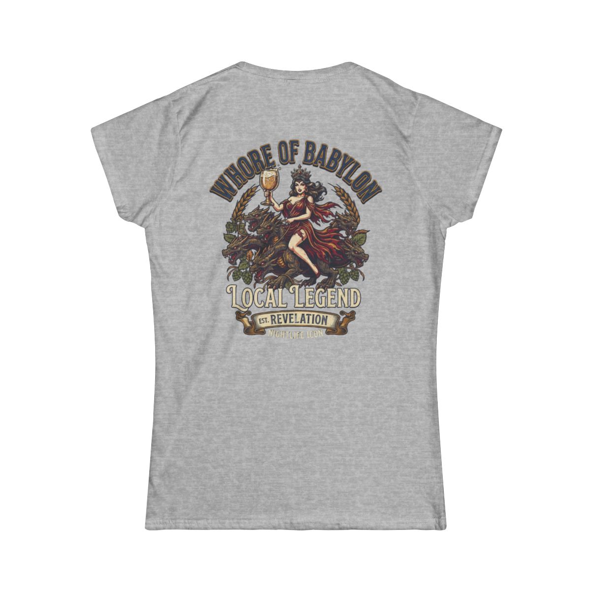Color: Sport Grey | Good Book Series Whore of Babylon Women's Tee