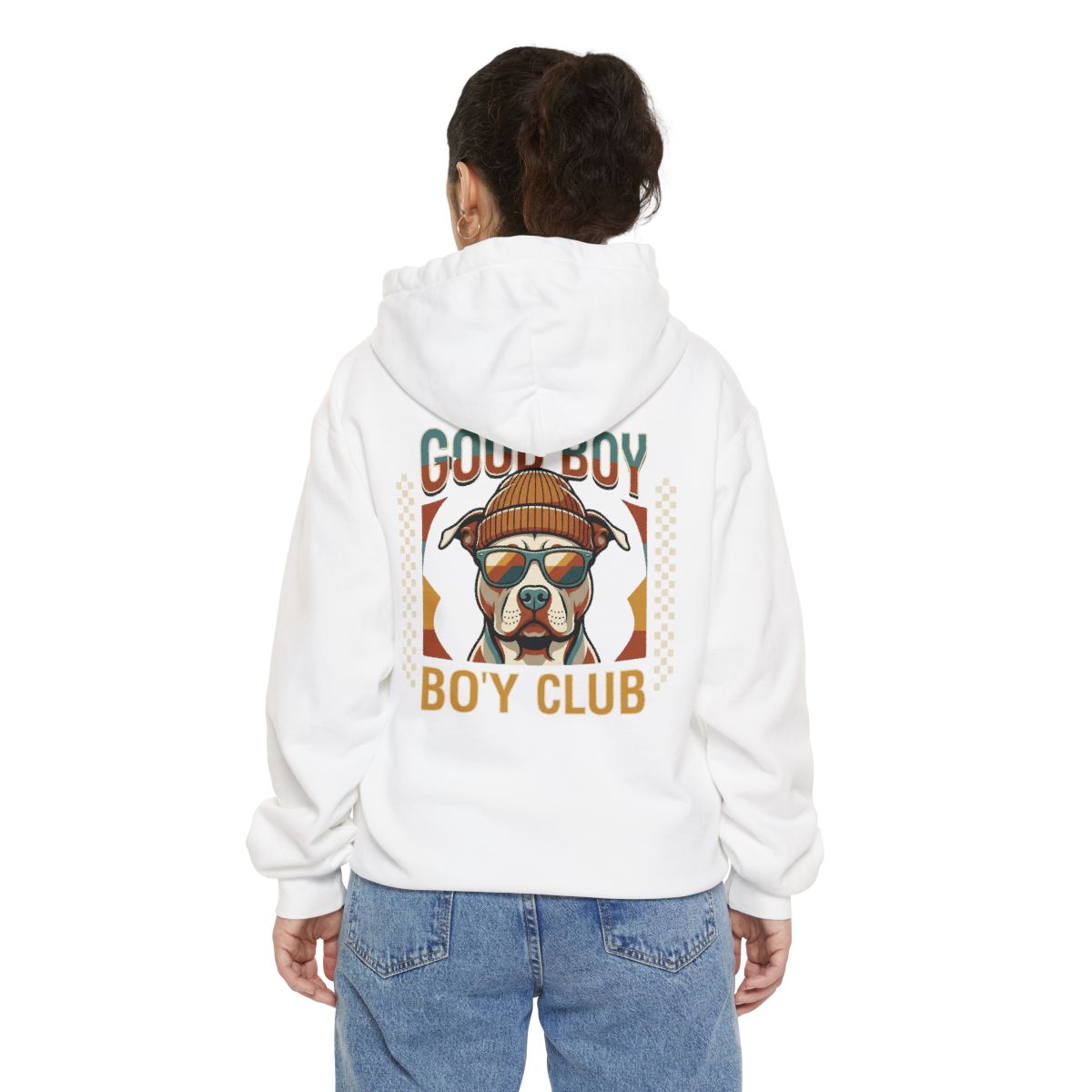 Color: White | Good Boy Bo'y Club Garment-Dyed Hoodie