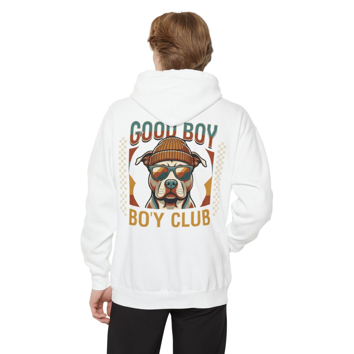 Color: White | Good Boy Bo'y Club Garment-Dyed Hoodie