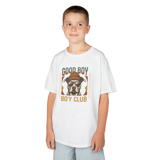 Color: White | Good Boy Bo'y Club Kids Tee