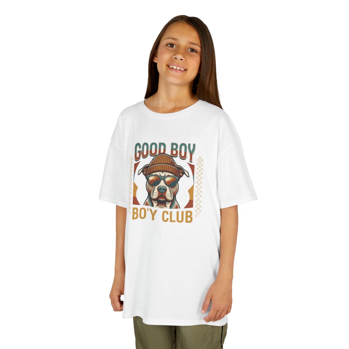 Color: White | Good Boy Bo'y Club Kids Tee