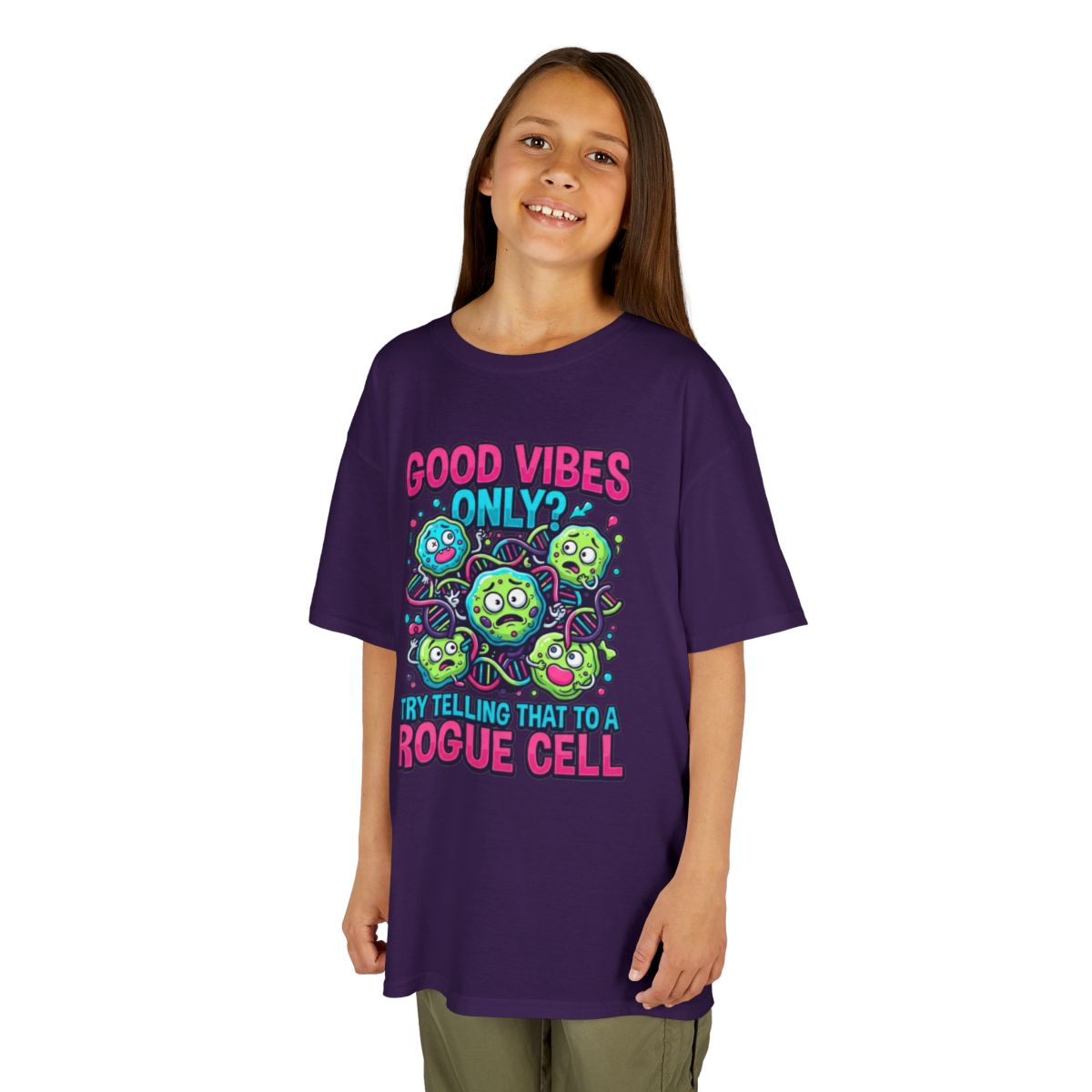 Color: Purple | Good Vibes Only Kids Tee