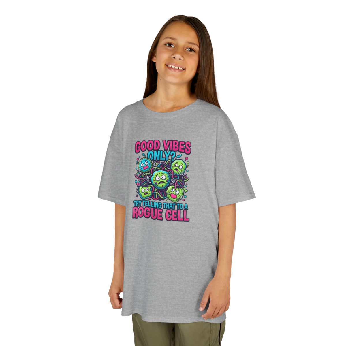 Color: Sport Grey | Good Vibes Only Kids Tee