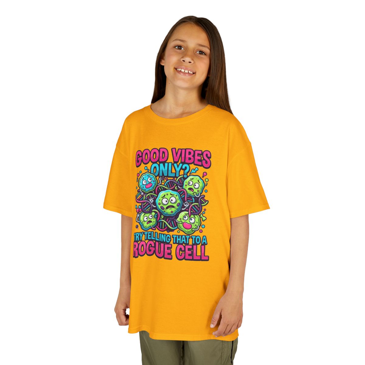 Color: Gold | Good Vibes Only Kids Tee