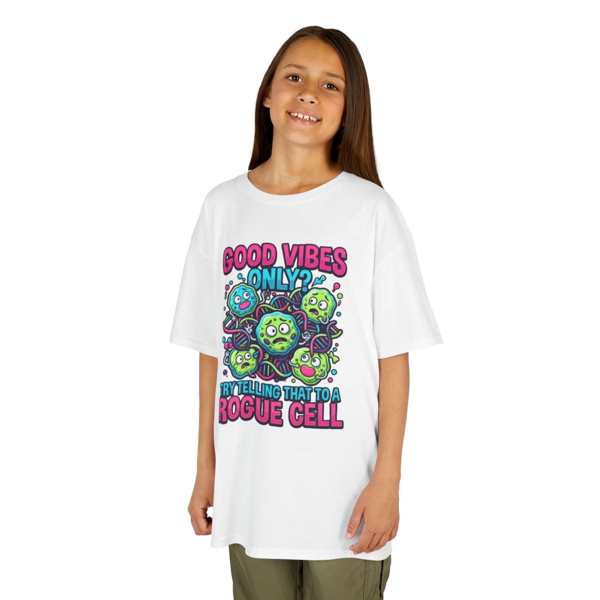 Color: White | Good Vibes Only Kids Tee