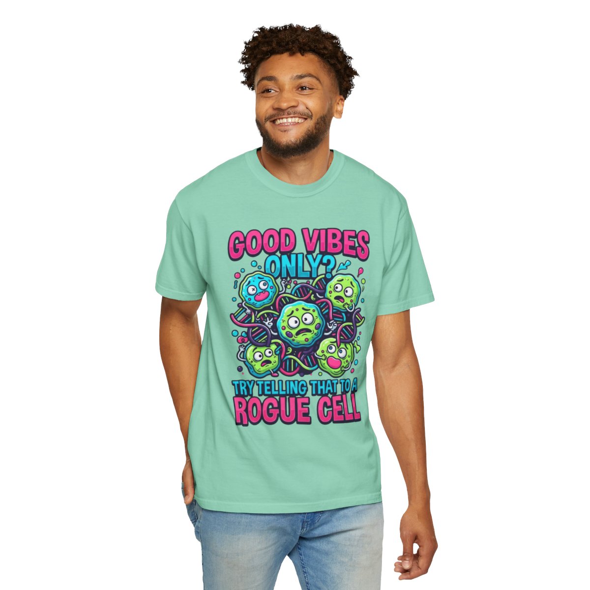 Color: Island Reef | Good Vibes Only Unisex Garment-Dyed Tee