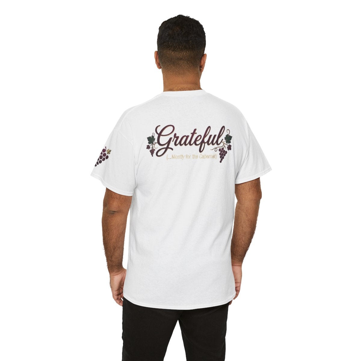 Color: White | Grateful for the Carbernet Premium Graphic Tee