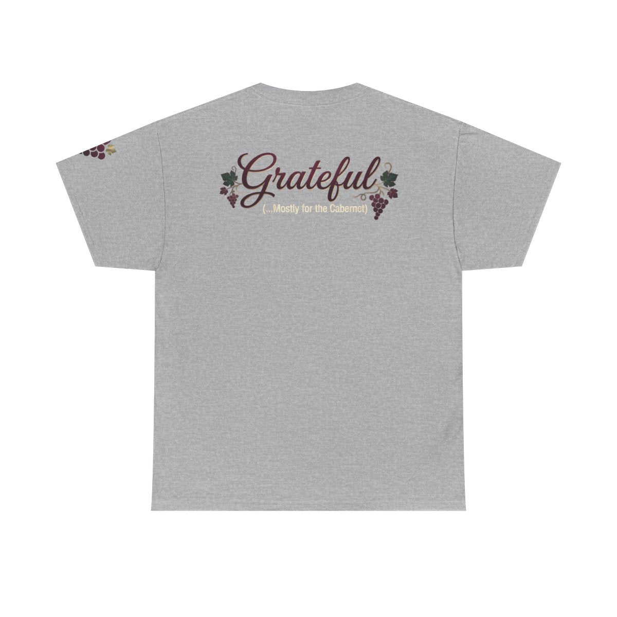 Color: Sport Grey | Grateful for the Carbernet Premium Graphic Tee