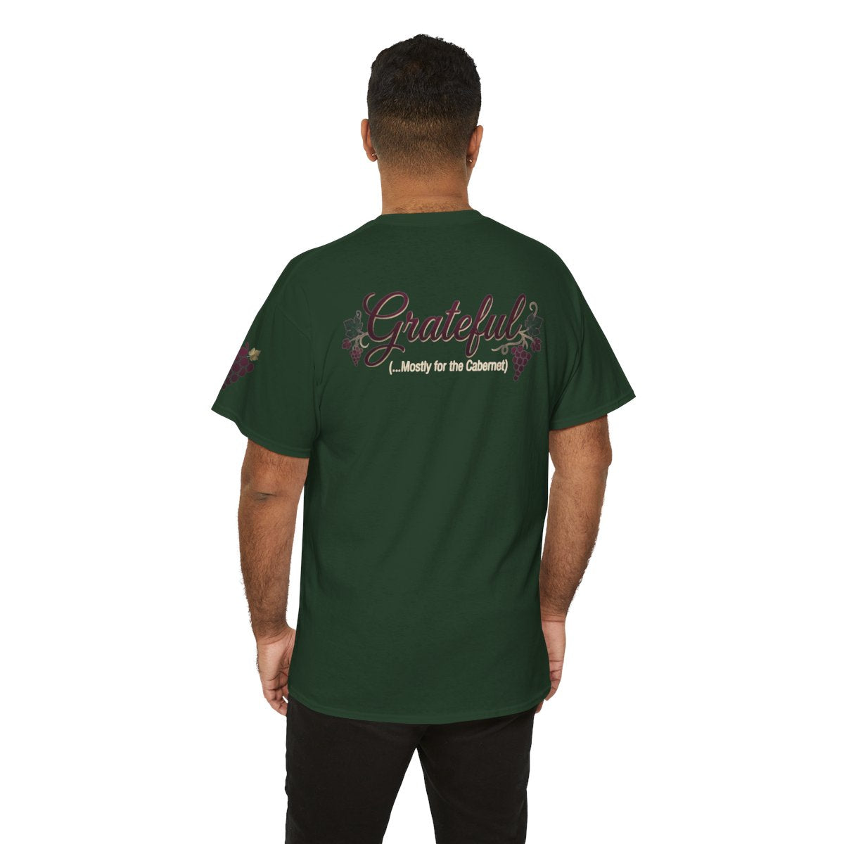 Color: Forest Green | Grateful for the Carbernet Premium Graphic Tee