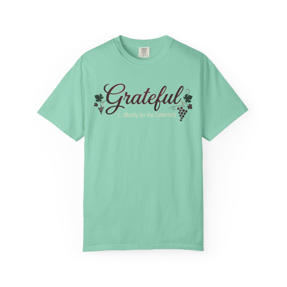 Color: Island Reef | Grateful for the Carbernet Unisex Garment-Dyed Tee