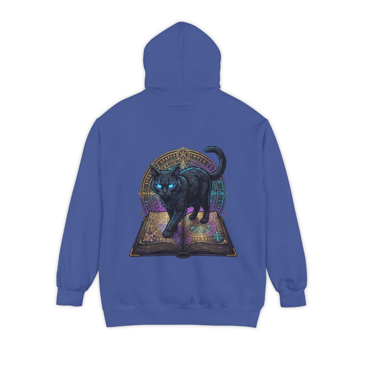 Color: Flo Blue | Guardian of the Book of Shadows Garment-Dyed Hoodie