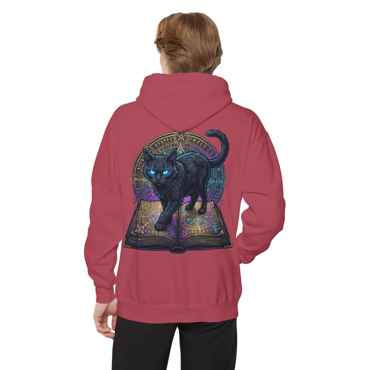 Color: Crimson | Guardian of the Book of Shadows Garment-Dyed Hoodie