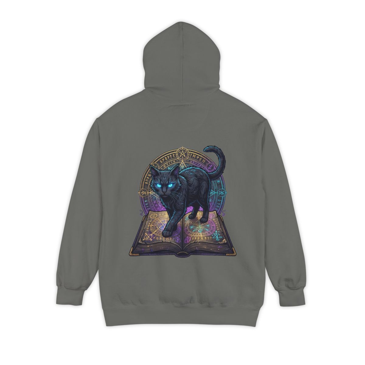 Color: Grey | Guardian of the Book of Shadows Garment-Dyed Hoodie