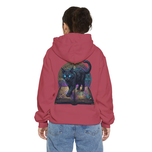 Color: Crimson | Guardian of the Book of Shadows Garment-Dyed Hoodie