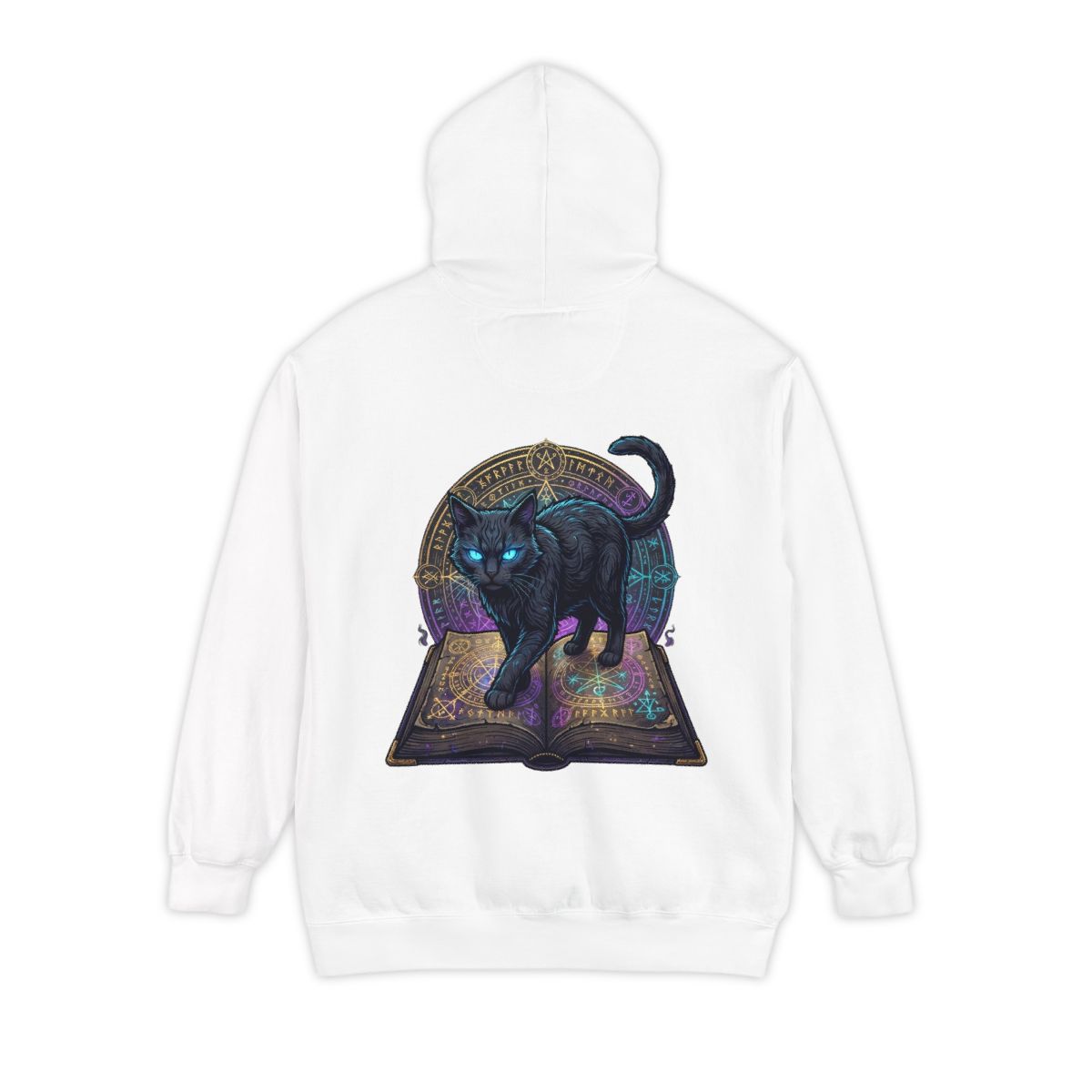 Color: White | Guardian of the Book of Shadows Garment-Dyed Hoodie