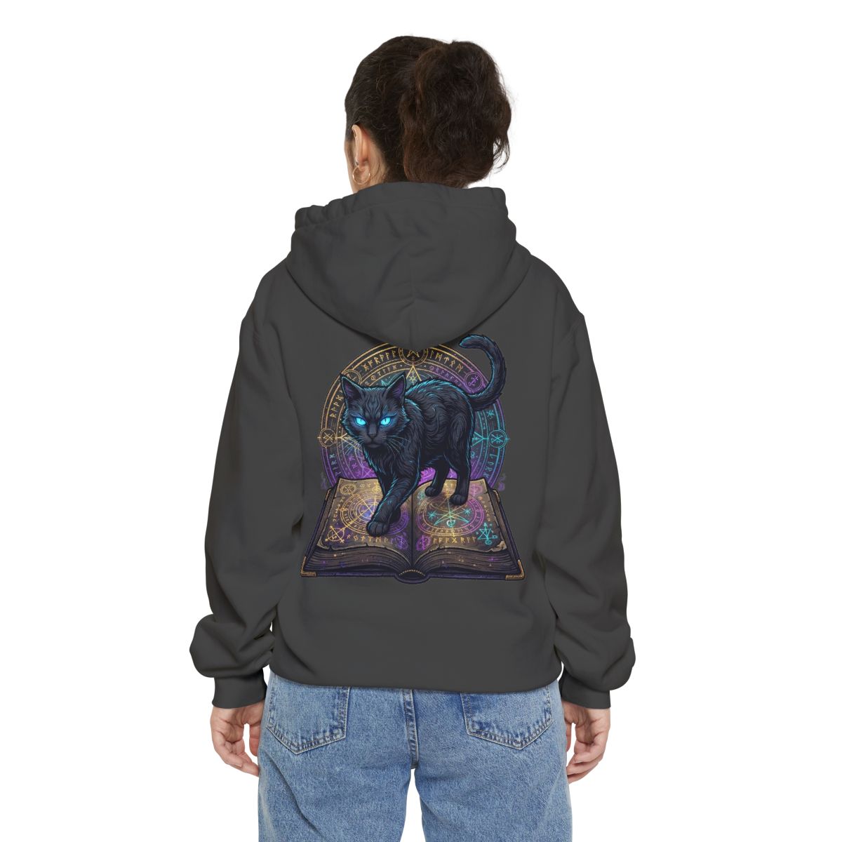 Color: Pepper | Guardian of the Book of Shadows Garment-Dyed Hoodie