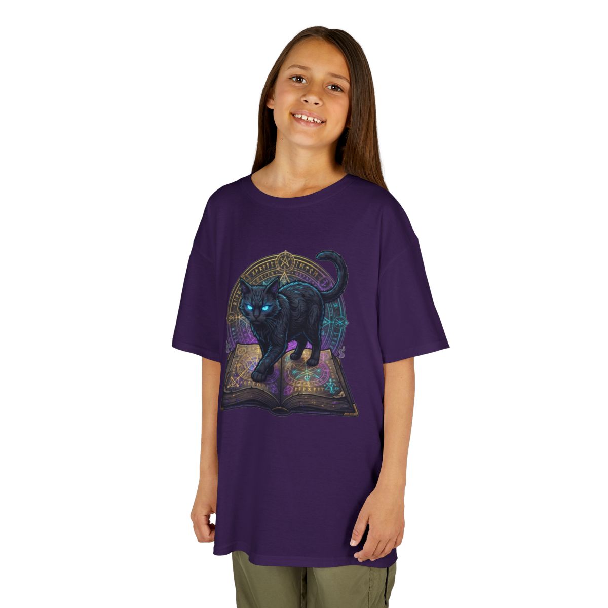 Color: Purple | Guardian of the Book of Shadows Kids Tee