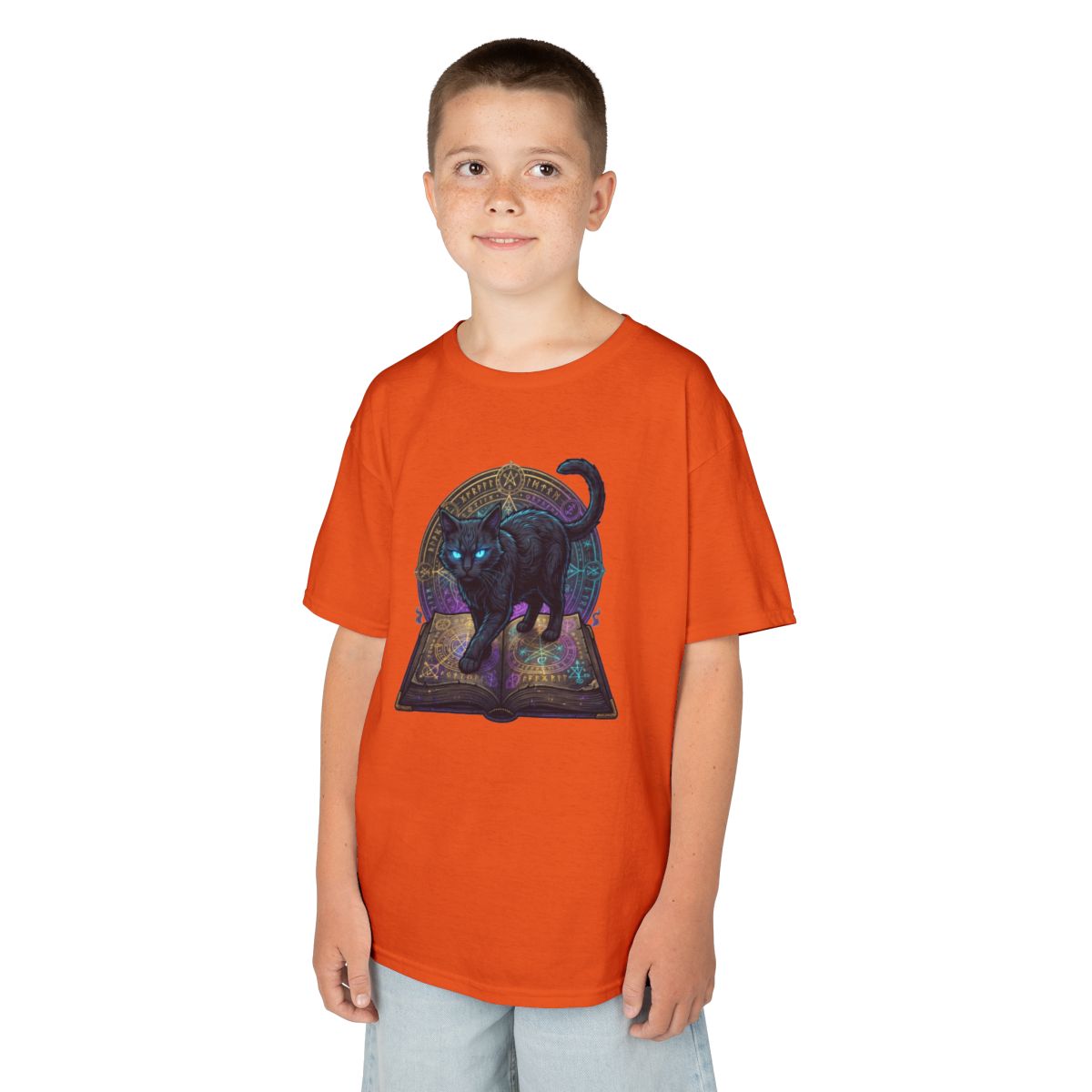 Color: Orange | Guardian of the Book of Shadows Kids Tee