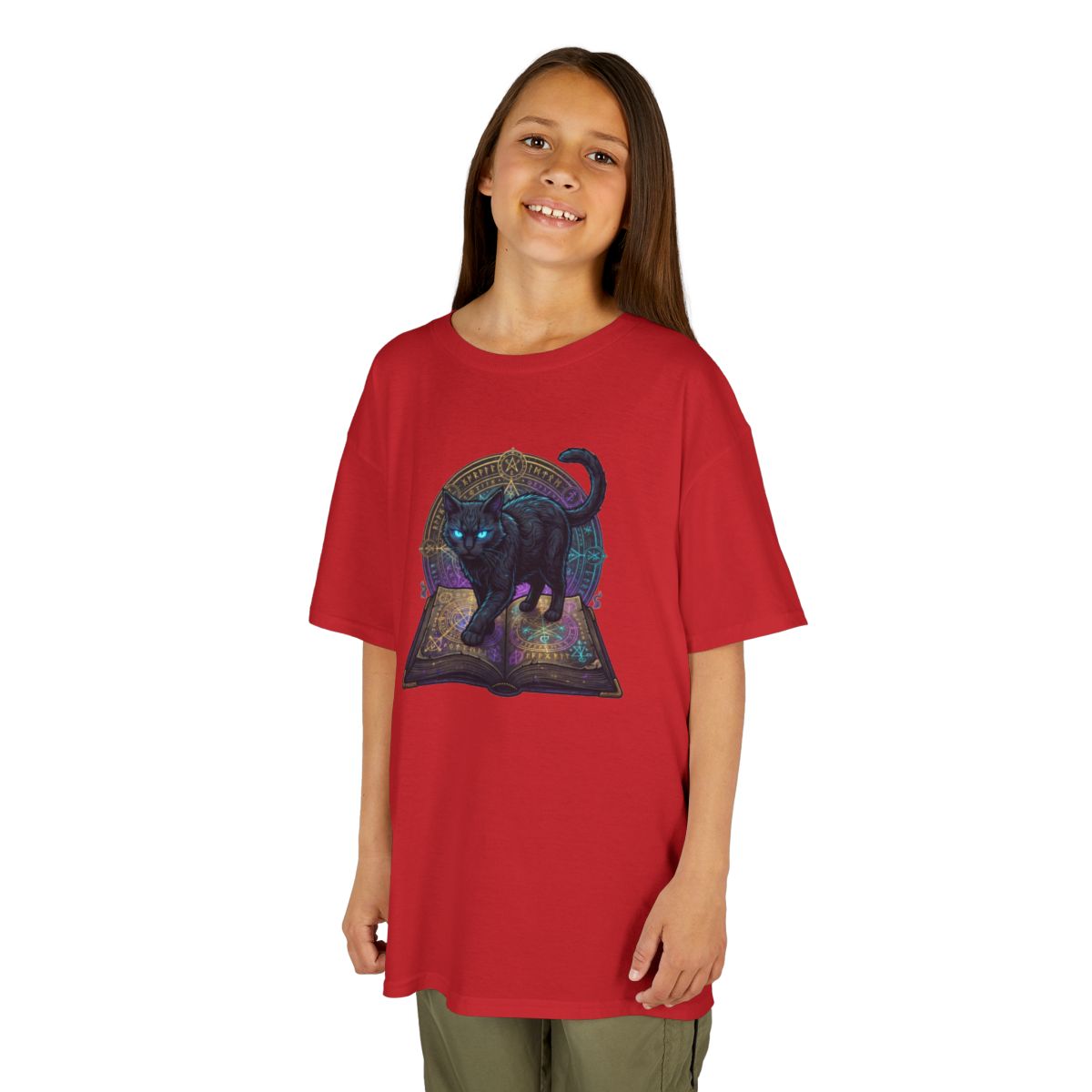 Color: Red | Guardian of the Book of Shadows Kids Tee
